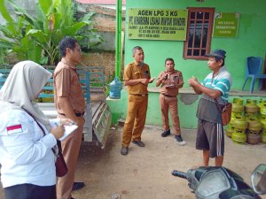 Dinas Perindustrian Perdagangan Serta ESDM Kabupaten Muara Enim Inspeksi mendadak Akibat Langkahnya Gas LPG 3 Kg
