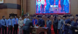 DPRD Musi Rawas dengan Kejari Teken MoU Penanganan Hukum