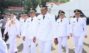 Walikota dan Wakil Walikota H.Arlan – Frengky Nasril Resmi Dilantik Presiden Prabowo di Istana Negara