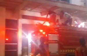 Gedung ULP Pemkab Muara Enim Terbakar