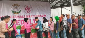 Yayasan Kemala Bhayangkari Sumsel Bagikan 155 Paket Sembako untuk Insan Pers
