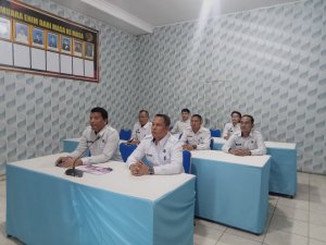 Lapas Muara Enim Ikuti Rapat Internal Semester I Tahun 2025 Secara Virtual