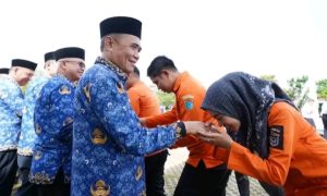 Wabub Ardani Pimpin Apel Gabungan dan Gelar Halal Bihalal Idul Fitri 1446 H