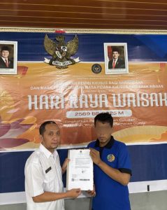 Warga Binaan Lapas Sekayu Terima Remisi di Hari Raya Waisak