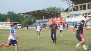 Wali Kota Prabumulih Cetak 5 Gol, Pemkot Menang Telak atas Tim Kades