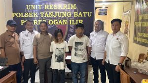 Polsek Tanjung Batu Cangking Pasutri Saat Transaksi Sabu di Desa Tanjung Tambak