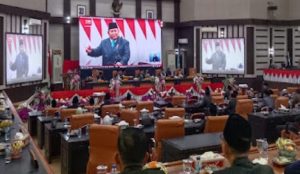 DPRD OKI Gelar Rapat Paripurna HUT RI Ke- 80,Mendegarkan Pidato Kenegaraan Presiden
