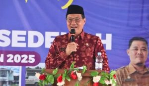 Bupati Hadiri Sedekah Desa Sekaligus Resmikan Jembatan Gantung Desa Keban Agung