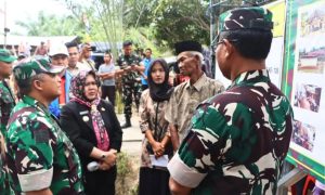 Wabup Sumarni Dampingi Katim Wasev Cek Pembangunan Fisik TMMD