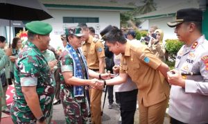 Bupati OI dan Forkopimda Sambut Kunjungan Pangdam II/Sriwijaya di Kodim 0402/OKI-OI