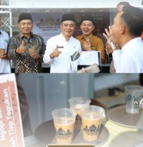 Wakil Bupati Ogan Ilir Hadiri Pengajian Bulanan ke-40 dan Resmikan Mart-Booth Kopi Kaf Tujuh di Masjid Agung An-Nur