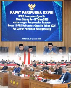 DPRD Ogan Ilir Gelar Rapat Paripurna ke-XXVIII Penyampaian Laporan Reses I