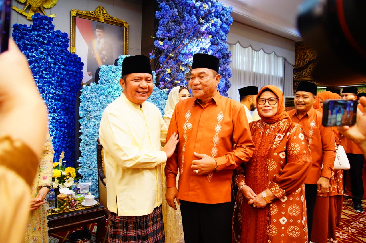 Bupati dan Forkopimda Muba Halal Bihalal dengan Gubernur Sumatera Selatan