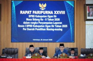 Ketua DPRD Kabupaten Ogan Ilir Sampaikan Laporan Kegiatan Reses Dalam Rapat Paripurna