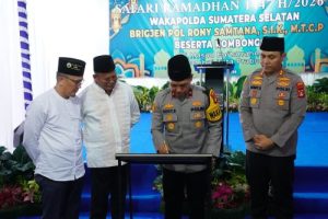 Perkuat Sinergi dengan Pemkot Prabumulih, Wakapolda Sumsel Safari Ramadhan di Masjid Baiturahman Cambai