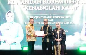 Wali Kota Prabumulih H. Arlan Hadiri Lepas Sambut Danrem 044/Gapo