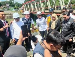 Jembatan Air Lawai di Jalinsum Lahat yang Ambruk Dibangun Kembali