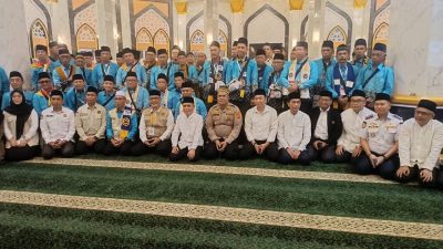 Wabup Ogan Ilir H. Ardani S.H., M.H Lepas 218 Jemaah Calon Haji Tahun 2026, Suasana Haru Warnai Keberangkatan