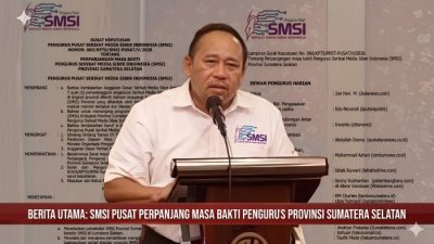 Jon Heri Kembali Dipercaya sebagai Ketua SMSI Sumsel