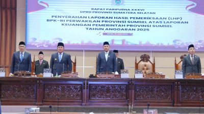 Sumsel Pertahankan Opini WTP ke-12 Kali Berturut-turut, DPRD Terima LHP BPK Tahun Anggaran 2025