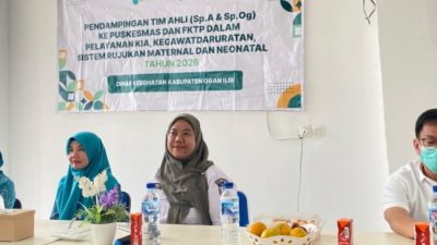Dinkes Ogan Ilir Gelar Pendampingan Tim Ahli di Puskesmas Pemulutan, Perkuat Layanan Kesehatan Ibu dan Bayi