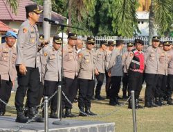 Jelang Sertijab, Kapolres Ogan Ilir Titip Pesan Integritas dan Pelayanan Humanis kepada Personel
