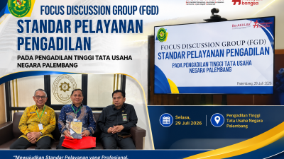 Dekan Fakultas Hukum UKB Palembang Hadiri FGD Standar Pelayanan Pengadilan di PTTUN Palembang, Dorong Penguatan Pelayanan Publik Berbasis Masukan Akademisi