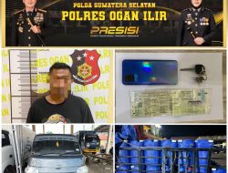 SAT RESKRIM POLRES OGAN ILIR UNGKAP KASUS PENYALAHGUNAAN BBM BERSUBSIDI