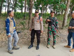 Sinergi Lintas Sektor, Polsek Tanjung Batu Ogan ilir Perkuat Patroli Pencegahan Karhutla di Desa Burai