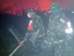 Dandim 0402/OKI Turun Langsung Pimpin Penanganan Karhutla di Pemulutan
