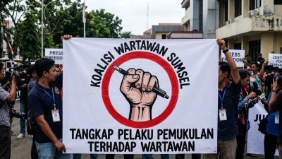 Koalisi Pers Sumsel Gelar Aksi Solidaritas, Desak Ungkap Aktor Intelektual dan Copot Dirintelkam
